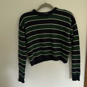 Brandy Melville Wool Cropped Stripe Sweater